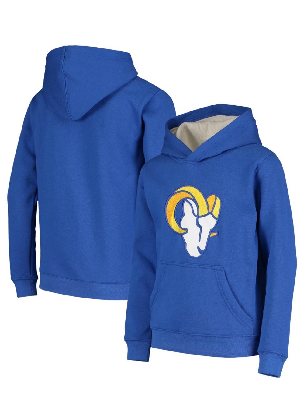 Los Angeles Rams NFL Team Apparel Royal Blue Hoodie Youth Size Large 14/16 NWOT
